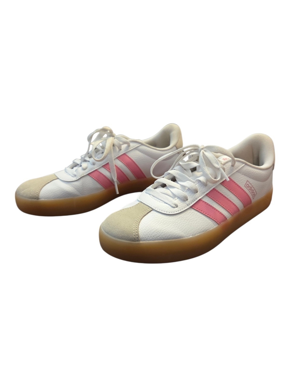 Adidas VL Court 3.0. White Bliss Pink Sneakers Women's - Size 11